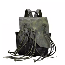 Load image into Gallery viewer, Marianna Green Genuine Leather Backpack