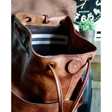 Load image into Gallery viewer, Marianna Brown Genuine Leather Backpack