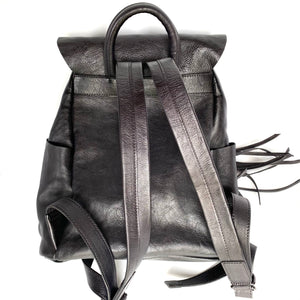 Marianna Black Genuine Leather Backpack
