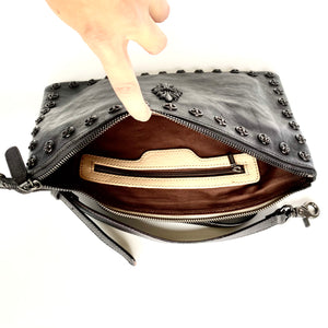 Fleur De Lis Wristlet Clutch