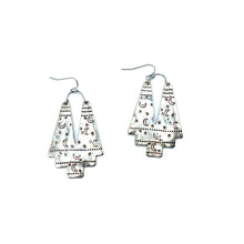 Load image into Gallery viewer, Silver and Gold Moon Earrings