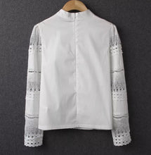 Load image into Gallery viewer, Crisp White Lace Blouse