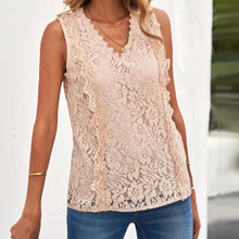 Load image into Gallery viewer, Lace V Neck Top (3 Colors)