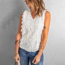 Load image into Gallery viewer, Lace V Neck Top (3 Colors)